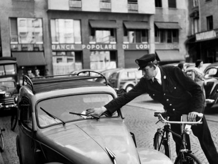 policier au travail, 1954