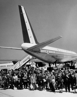 Départ d'un vol charter, 1967