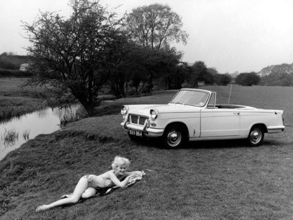 triumph herald convertible, 1959