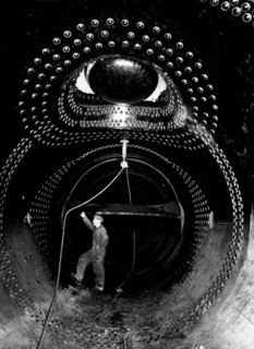 Conduit of a dam. 1951