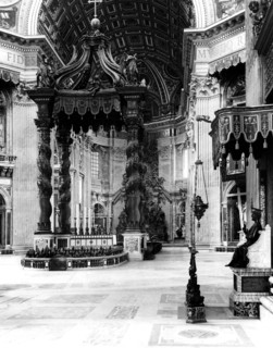 St. Peter's Baldachin by Gian Lorenzo Bernini. St. Peter's Basilica. 1930 Vatican City