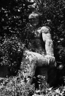 Monster Park or bomarzo forest. Lazio. Italy 1940