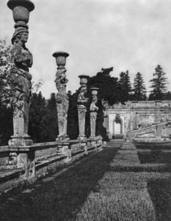 Caryatids. garden of villa farnese. caprarola. 1920