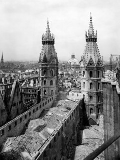 St. Stephen's Cathedral. Stephansdom. Vienna Cathedral after the fire of 1945