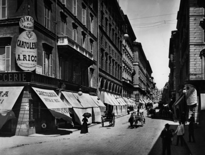 Via del tritone. rome. 1890