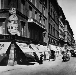 Via del tritone. rome. 1890