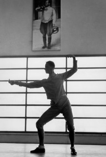 Italy. Rome. fencing exercise at the Mussolini forum. 1939