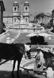 Italy. rome. trinità dei monti. 1958