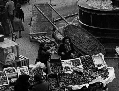 Italy. lazio. piazza del gesù. viterbo. 1950