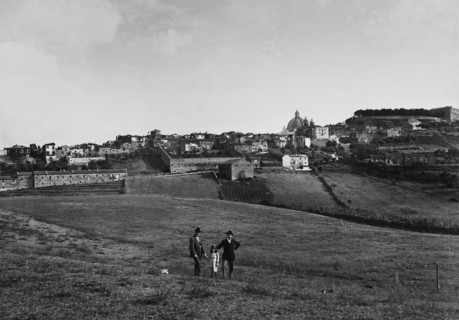 Italy. lazio. panorama of montefiascone. 1910