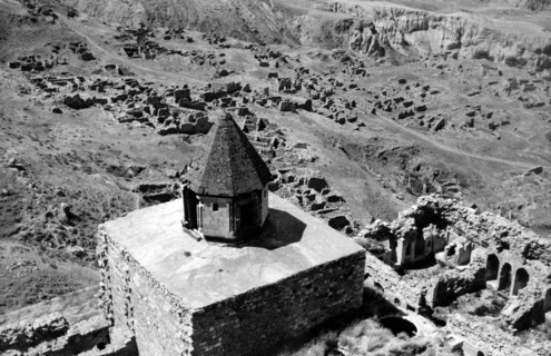 Turkey. dead city eski dogubayazit. funerary monument. 1961