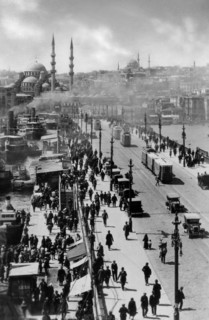 Turkey. Istanbul. the Galata Bridge. 1920