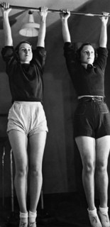 Italy. Rome. gym class at the university city. 1939