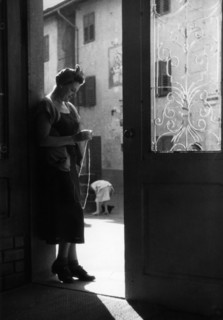 Italy. campania. amalfi. woman portrait. 1950