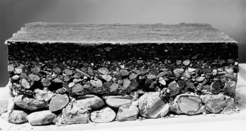 Piece Of Road Surface. 1940-50