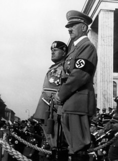 Portrait Of Benito Mussolini And Adolf Hitler. 1940