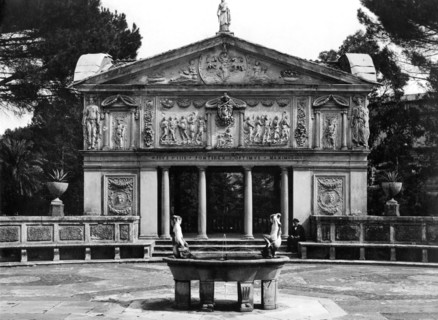 Courtyard Of The Casina Of Pio Iv. With The Nymphaeum-building. Vatican Gardens. 1930