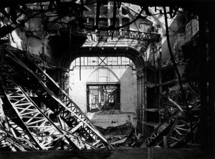 Wiener Staatsoper. The Vienna Opera House Almost Completely Destroyed By An American Bombing. Vienna 1945