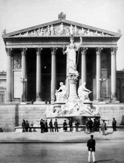 Austrian Parliament Building. Vienna 1911