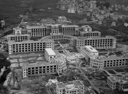 Italy. Rome. View Of The Mussolini Sanatorium Under Construction. Now Forlanini Hospital. 1930s