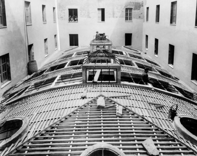 Italy. Lazio. Rome. The Refectory Of Albergo Del Popolo In Rome Still Under Construction. 1920-30