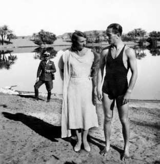 Africa. Libya. Posing In Front Of The Lake Oasis Of Kufra. 1935