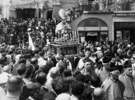 Procession Of Saint Costanzo. Capri Island. Campania. Italy 1949