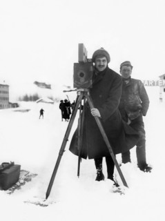Italy. Man With Cinematograph. 1910-20