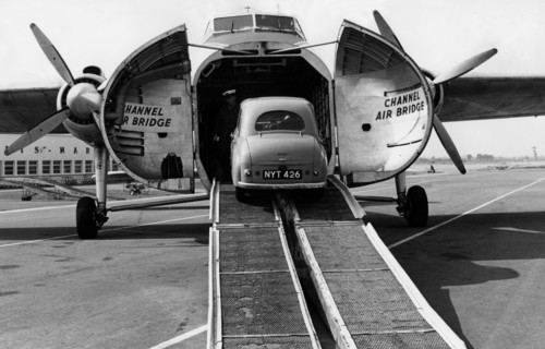 A Car Gets On A Globemaster. 1960