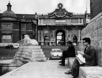Italy. Rome. Porta Del Popolo From The Base Of The Obelisk. 1963