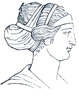 Women's haircut, Ancient Greece.