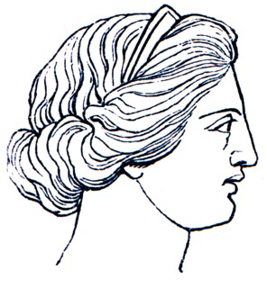 Women's haircut, Ancient Greece.