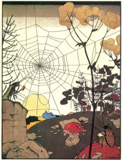 Landscape with cobwebs.