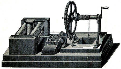 Electromagnetic machine by Schterer.