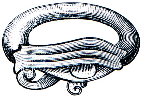 Egyptian glazed earthen ring.