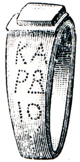 Etruscan gold ring.