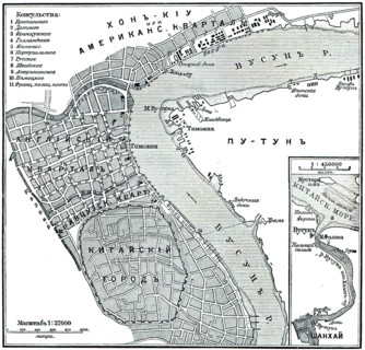 Plan of Shanghai.