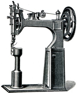 Leipzig sewing machine for shoes.