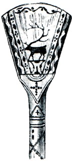 Lapland handle walking stick.