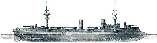 Admiral Charner, French armored cruiser.