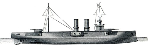The Austro-Hungarian armored cruiser.