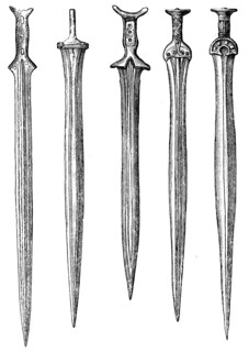 Bronze swords.