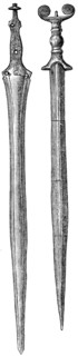 Bronze swords.