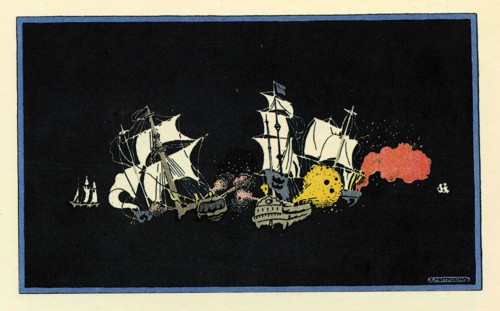 Sea battle.
