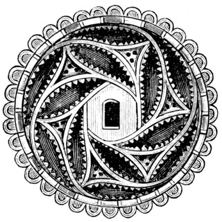 Gothic decorative cover on the keyhole.