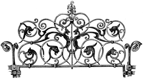 Lattice over the garden door.