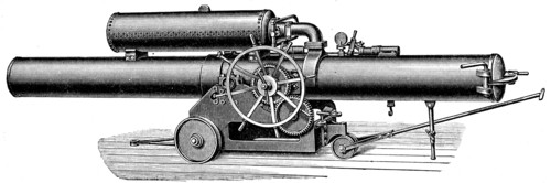 Schwarzkopf mine gun with an air tank.