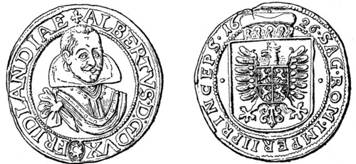 A quarter of Wallenstein thaler.