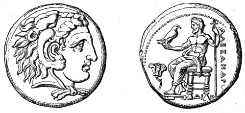 Head of Hercules, Zeus, Alexander the Great Tetradrahmon.
