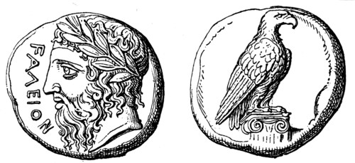 Head of Zeus, the eagle.